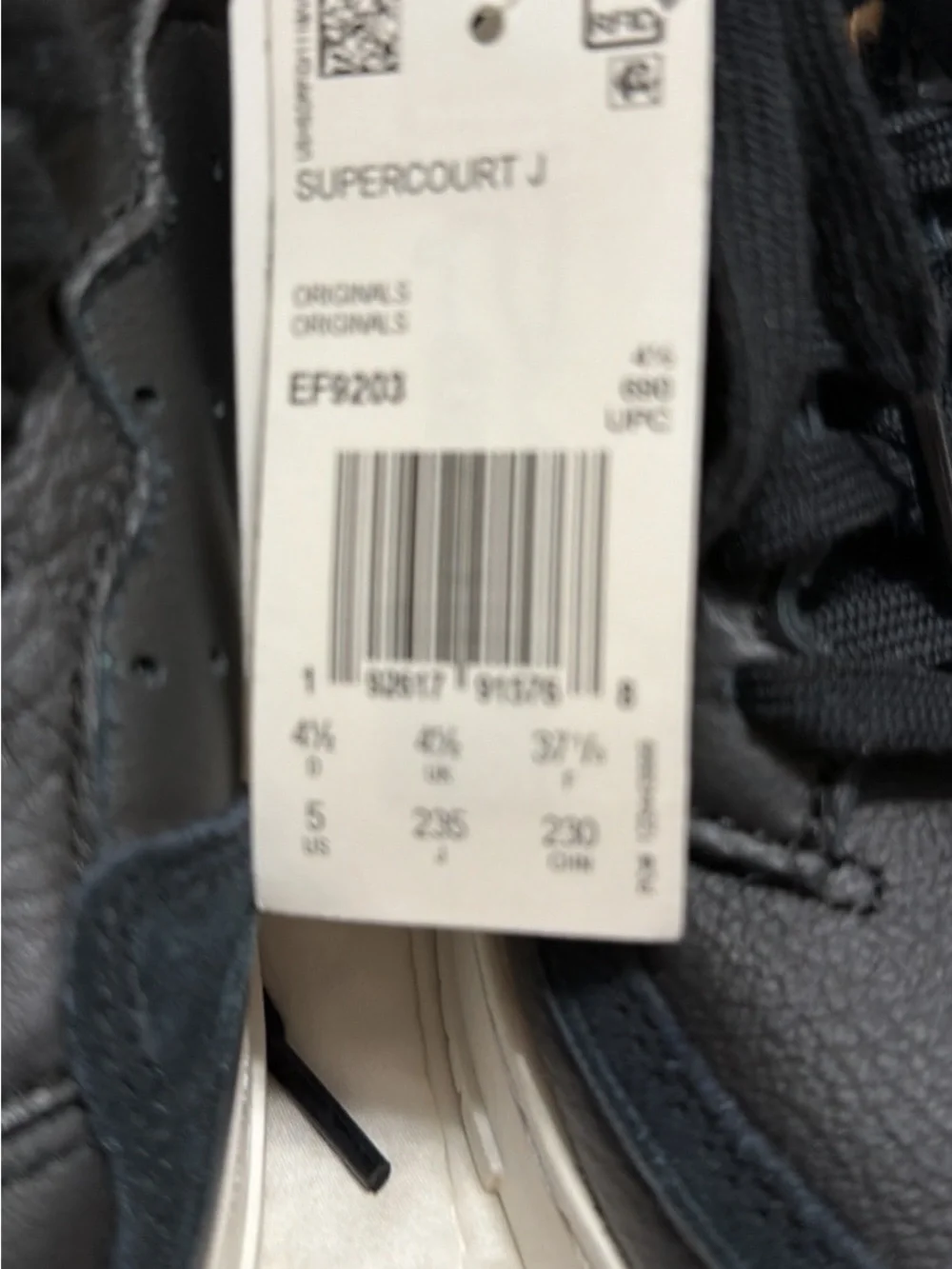 adidas Kids Black and Beige Low-Top Sneakers